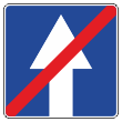 Дорожный знак 5.6 «Конец дороги с односторонним движением» (металл 0,8 мм, I типоразмер: сторона 600 мм, С/О пленка: тип А коммерческая)